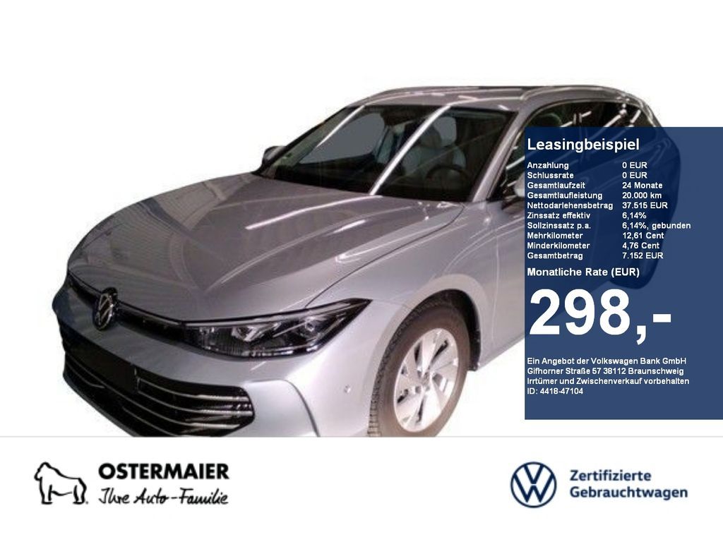 Volkswagen Passat Variant ELGANCE 2.0TDI 150PS DSG NP.65T A Leasing