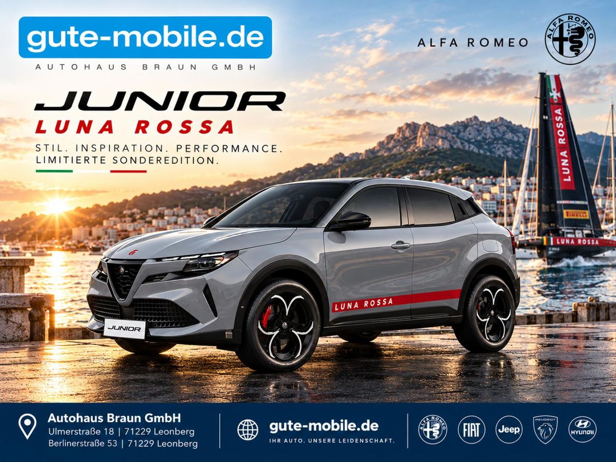 Alfa Romeo Junior 🔥 NEU! ALFA ROMEO JUNIOR ELETTRICA LUNA ROSSA –  frei konfigurierbar & individuell bestellbar! ⚡ Leasing
