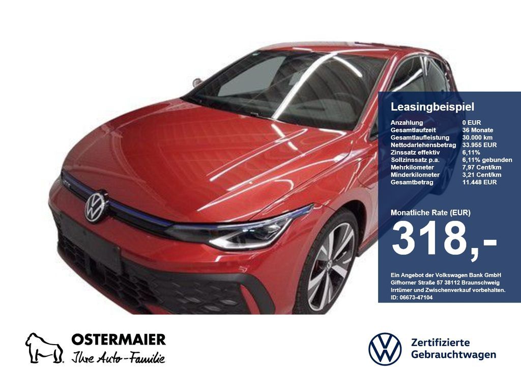 Volkswagen Golf VIII GTE 1.5eTSI 272PS DSG HYBRID ACC.5J-G. Leasing