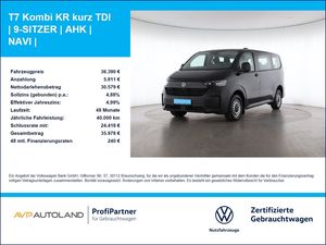 Volkswagen T7 Kombi KR kurz TDI | 9-SITZER | AHK | NAVI |