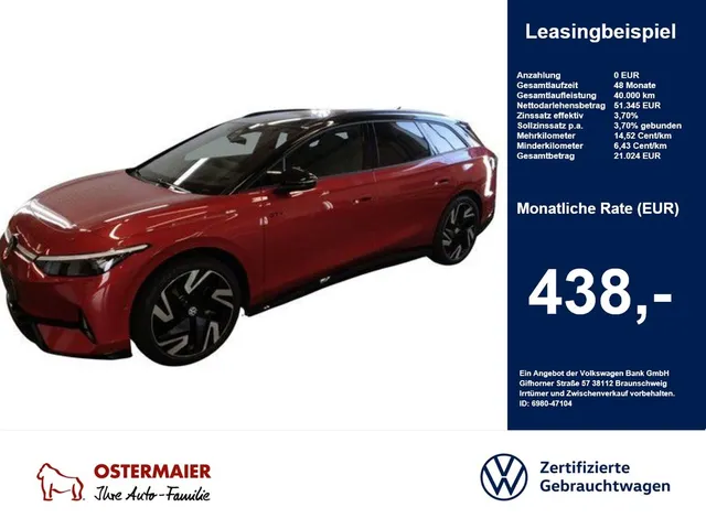 Volkswagen ID.7 Tourer GTX 4M 340PS.MATRIX.NAVI.5JGARANTIE.