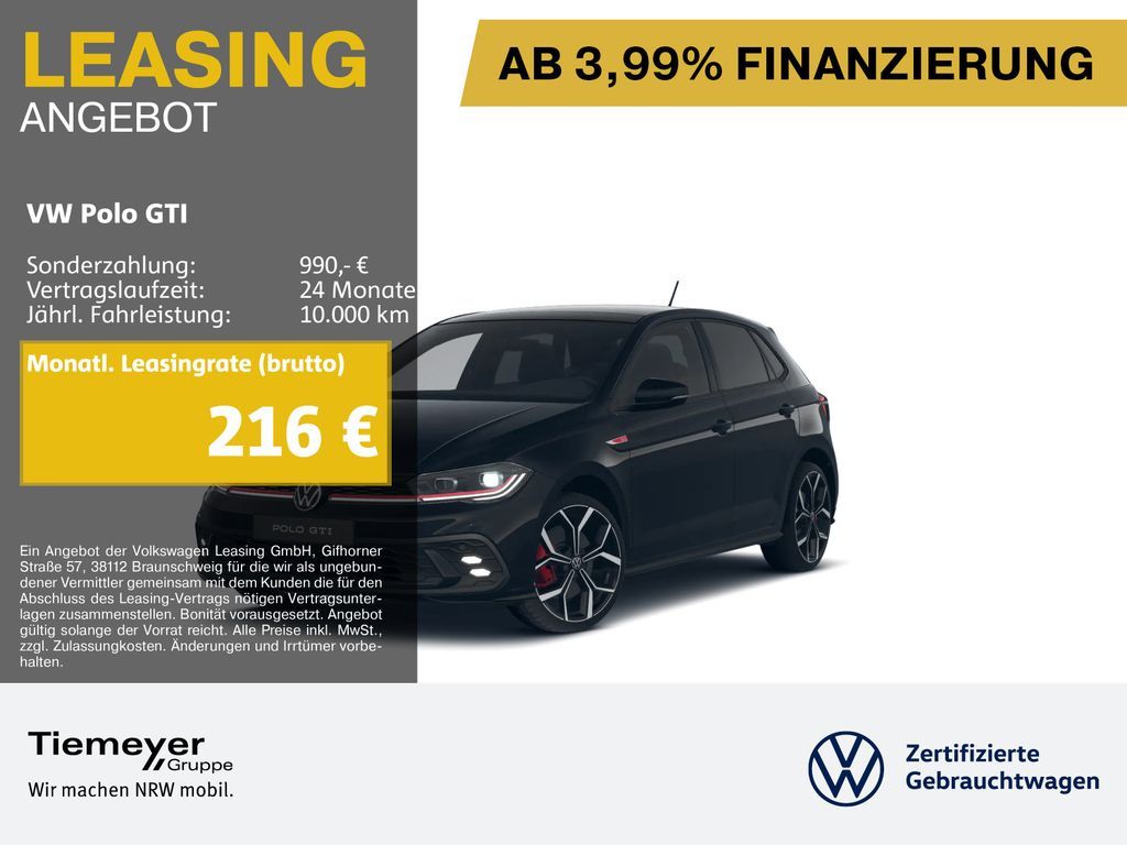 Volkswagen Polo GTI PANO LM18 ASSIST Leasing