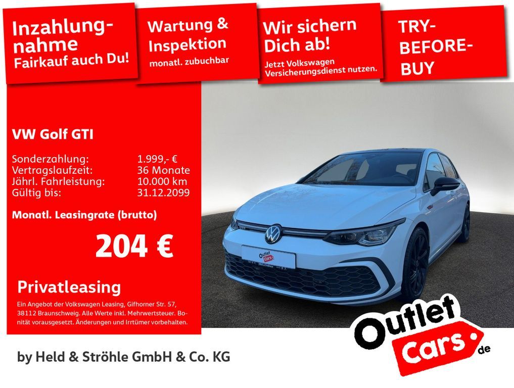 Volkswagen Golf GTI DSG Black Style PANO IQ.LIGHT NAVI H/K Leasing