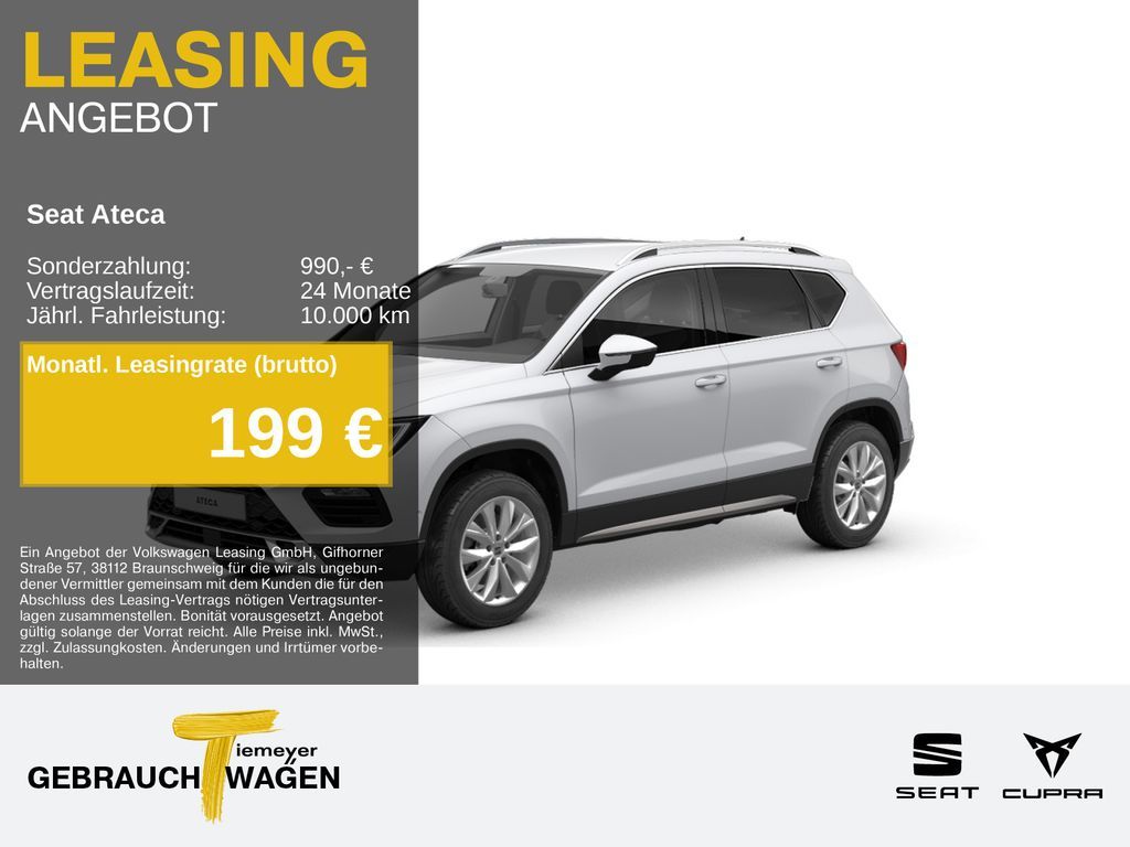 Seat Ateca 2.0 TDI DSG XP NAVI AHK ACC GJR SITZHZ Leasing