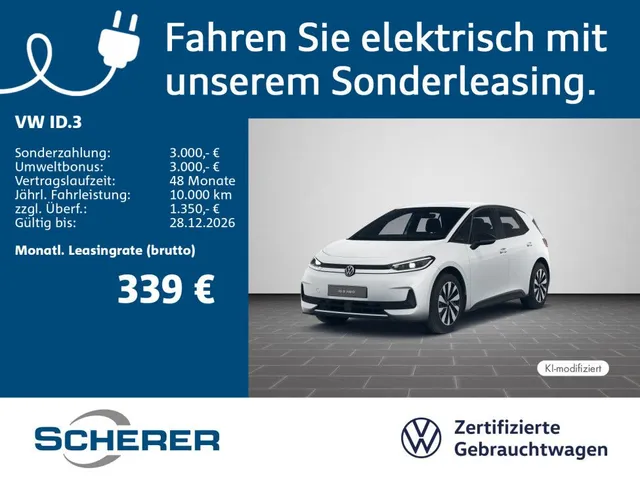 Volkswagen ID.3 Neo Life 170 PS 50 kWh 1-Gang-Automatik