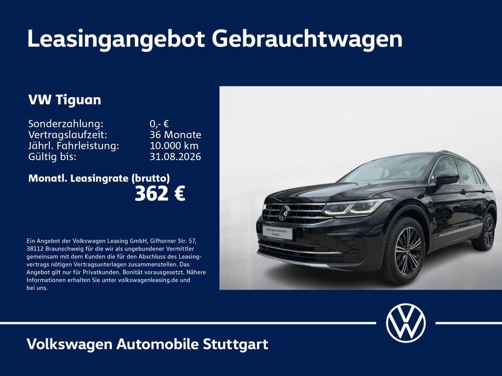 Volkswagen Tiguan Elegance 1.4 TSI eHybrid DSG Navi Kamera Leasing