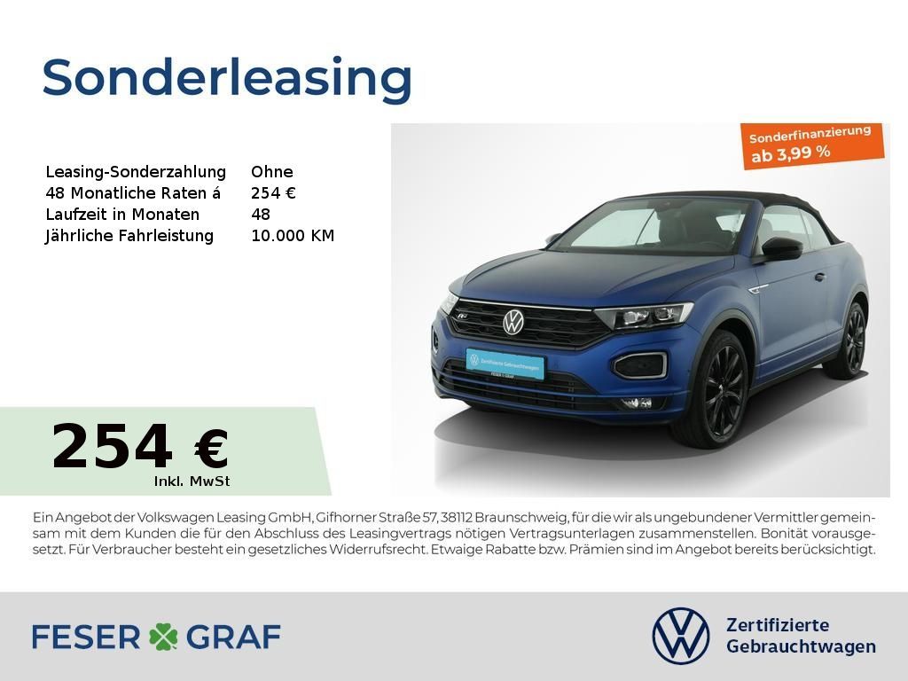Volkswagen T-Roc Cabrio R-Line 1.5 TSI DSG Navi AHK Kamera Leasing