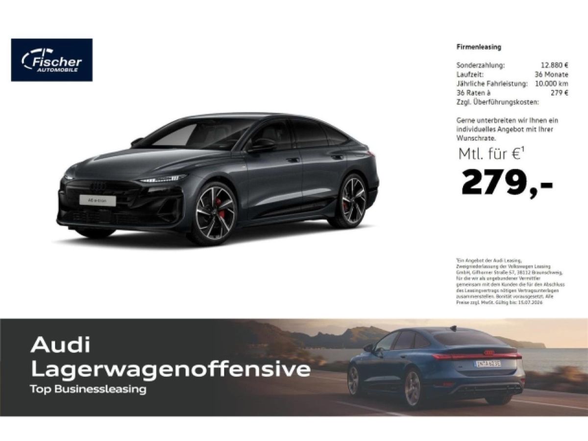 Audi A6 e-tron Sportback S line business 0,25% DW Versteuerung Leasing