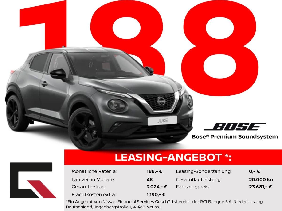 Nissan Juke TEKNA 114PS Winter/BOSE/360°/Carplay Leasing