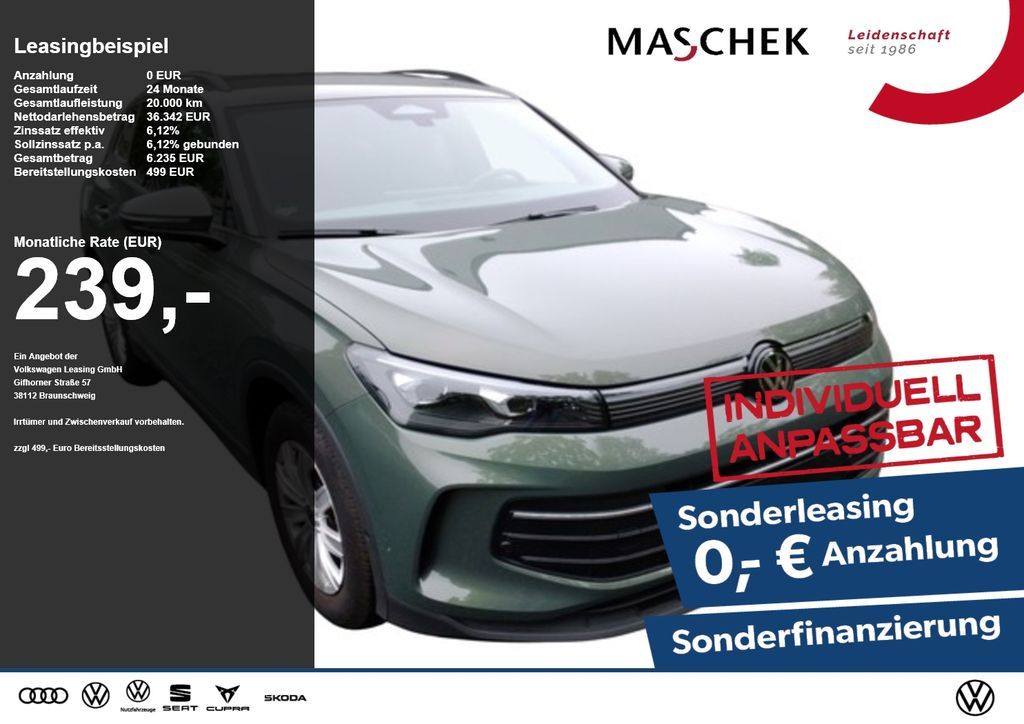 Volkswagen Tiguan Life 1.5 eTSI Sonderleasing! AHK H&K IQLi Leasing