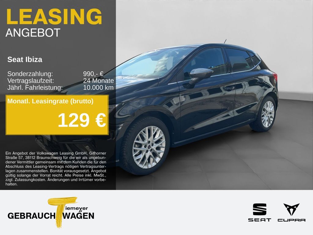 Seat Ibiza 1.0 TSI DSG XCELLENCE LED NAVI KAMERA ACC Leasing