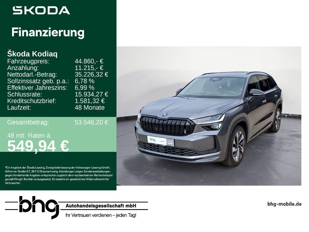 Skoda Kodiaq 2.0 TSI DSG Sportline Leasing