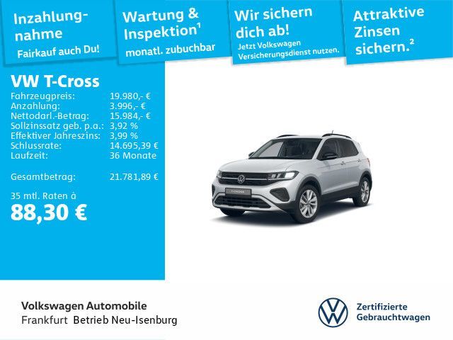 Volkswagen T-Cross 1.0 TSI Goal Navi LED SHZ APP Leasing