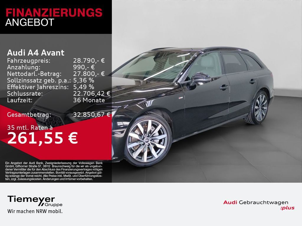 Audi A4 Avant 40 TDI Q 2x S LINE MATRIX B&O HuD ASSIS Leasing
