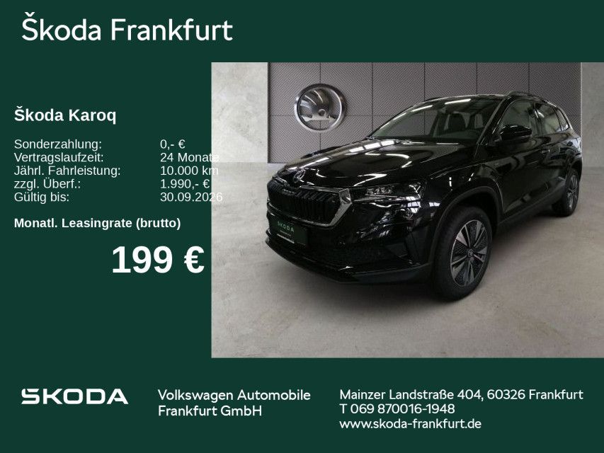 Skoda Karoq Tour 1,5 TSI DSG AHK/ Fahrassistenz Plus/ Leasing