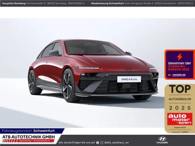 Hyundai IONIQ 6 84kWh 229PS N-Line Navi LED ACC El. Heck