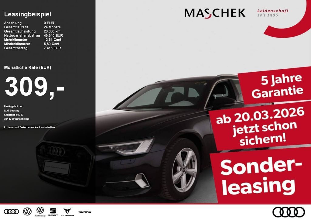 Audi A6 Avant advanced 45 TFSI S tronic AHK Matrix 36 Leasing