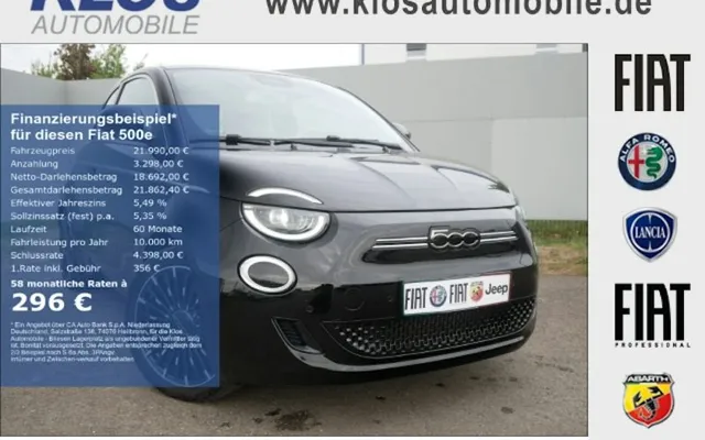 Fiat 500-elektro By Bocelli Limousine 42 KWh 3dr