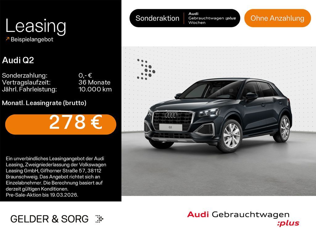 Audi Q2 35 TDI advanced GRA*Matrix*AHK*RFK*Sportsitze Leasing