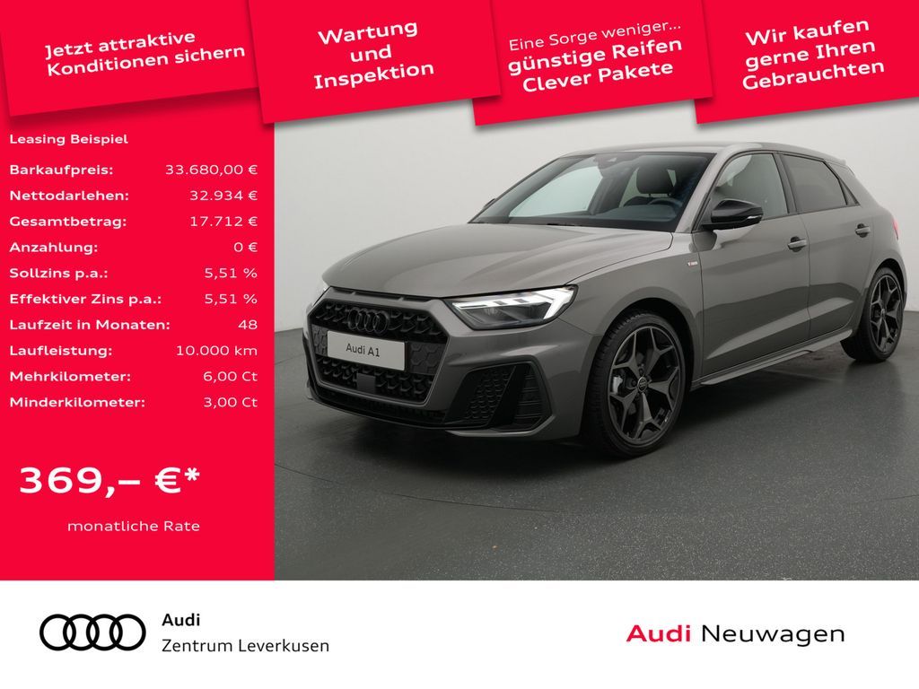 Audi A1 Sportback TFSI S S line NAVI VIRT LED KAM ACC Leasing