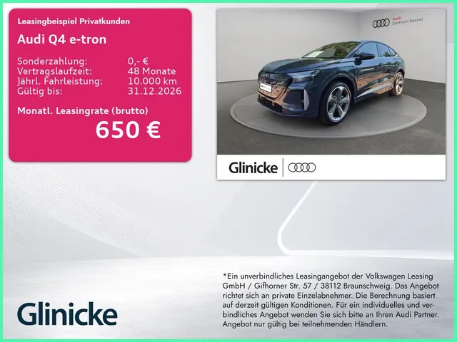 Audi Q4 SB e-tron perform. S line Matrix AHK 360°