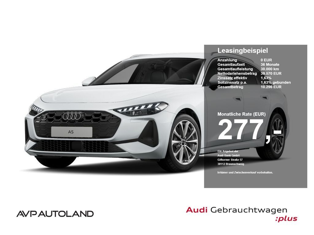 Audi A5 Avant TFSI S tronic Rückfahrkamera+WKR 277€€ Leasing