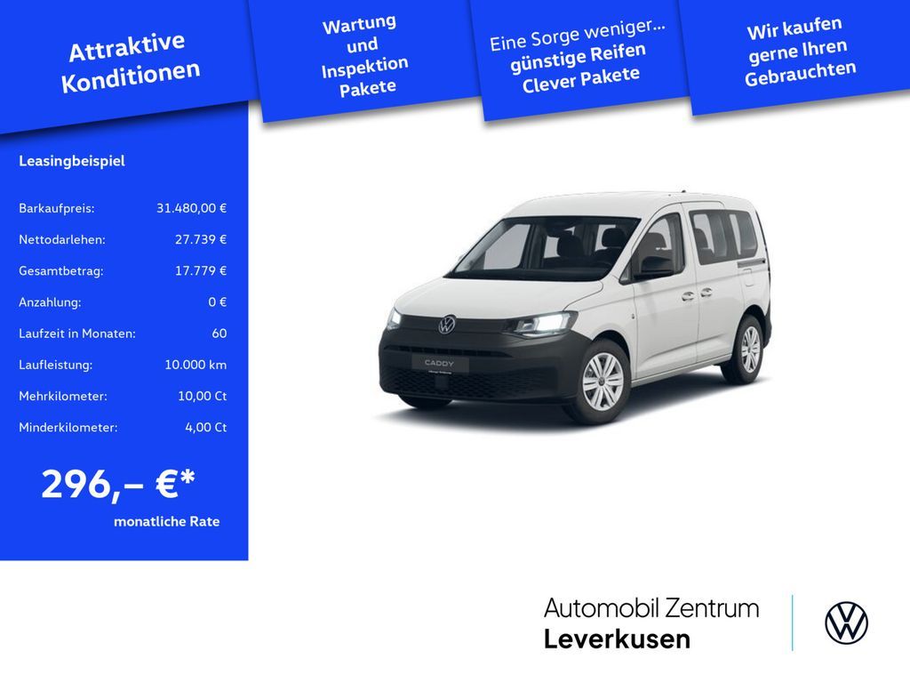 Volkswagen Caddy TSI KAM ACC PDC VIRT START/STOPP Leasing