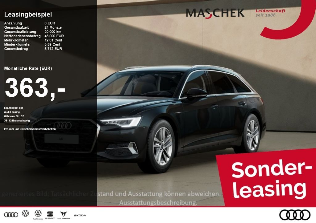 Audi A6 Avant 50 TFSI e bis 20.04.! HUD Matrix 360° N Leasing