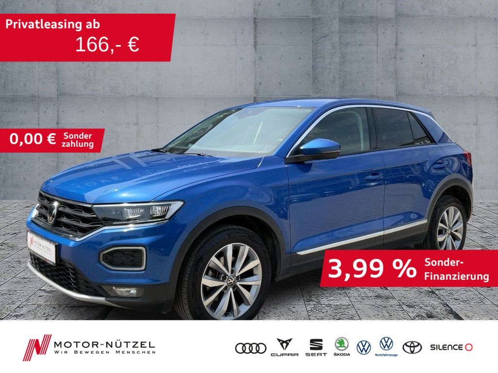 Volkswagen T-Roc 1.0 TSI SYTLE LED+APP+DAB+ACC+SHZ+PDC+NSW Leasing