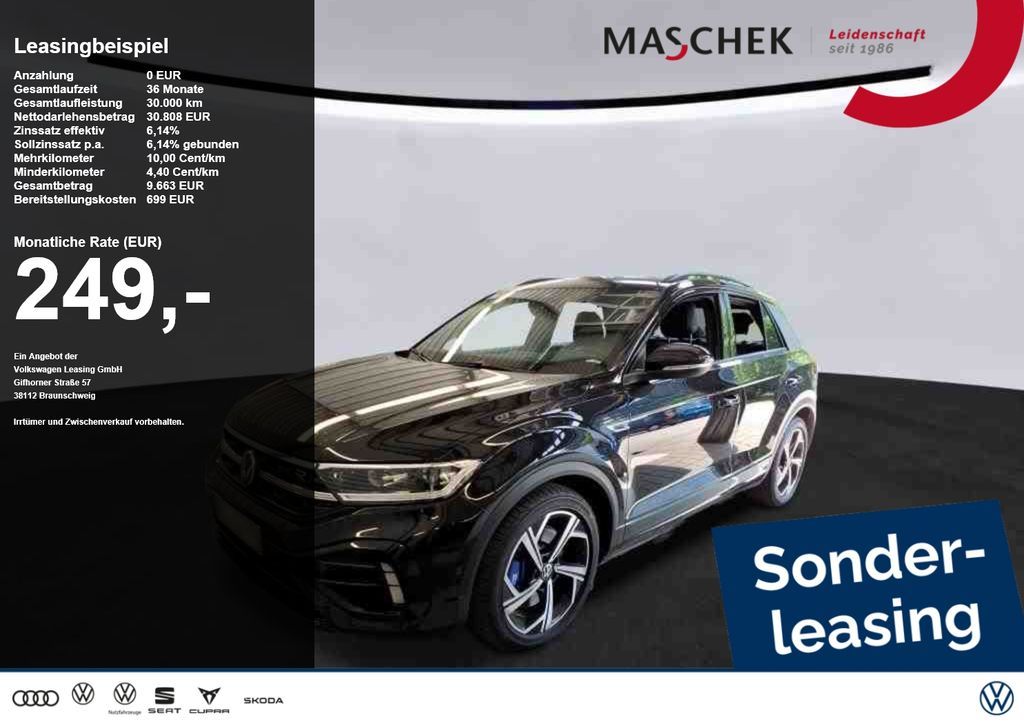 Volkswagen T-Roc R 2.0 TSI DCC Black Style Matrix Beats Len Leasing