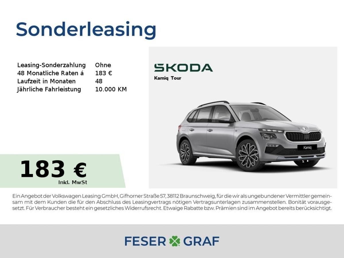 Skoda Kamiq Tour 1,0TSI 6-Gang-Sch *SZH*KAMERA*KESSY* Leasing