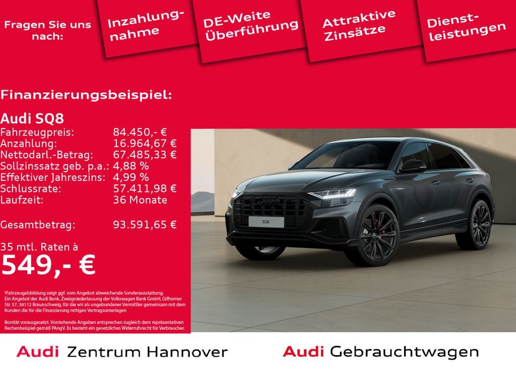 Audi SQ8 competition plus 4.0 TFSI quattro HD Matrix Leasing