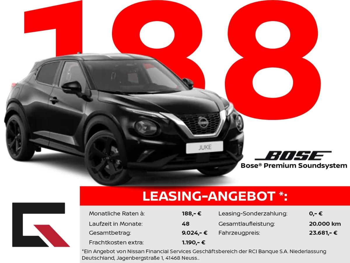 Nissan Juke TEKNA 114PS Winter/Bose/360°/Carplay Leasing