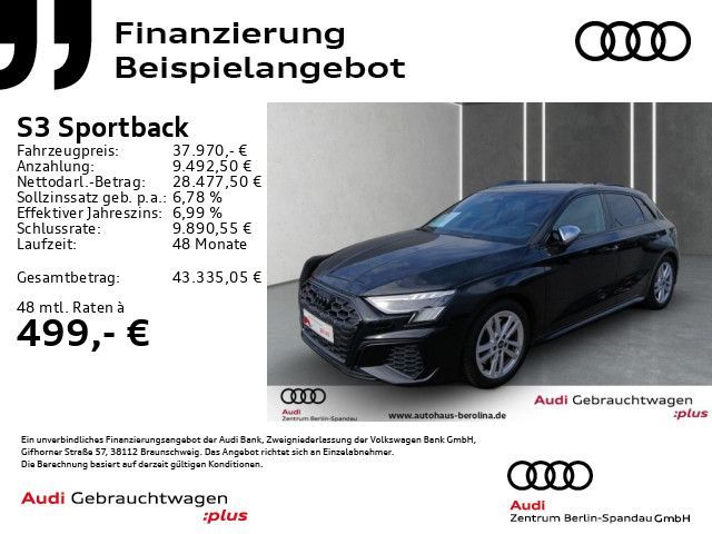 Audi S3 Sportback *MATRIX*B&O*NAV+*Opt.-Schwarz+*SHZ* Leasing