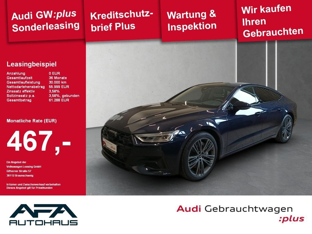 Audi A7 Sportback 50 TFSI e qu. AHK*360°*Leder*20Zoll Leasing