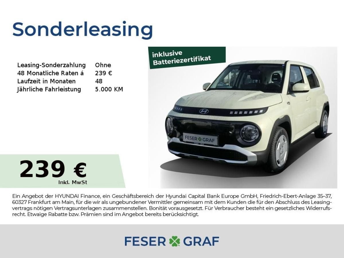 Hyundai INSTER Inster SELECT NAVI KAMERA KLIMA TFL SMARTKEY Leasing