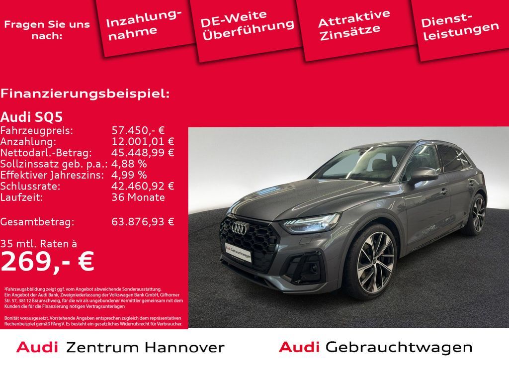 Audi SQ5 3.0 TDI quattro Matrix B&O AHK Luft Kamera Leasing