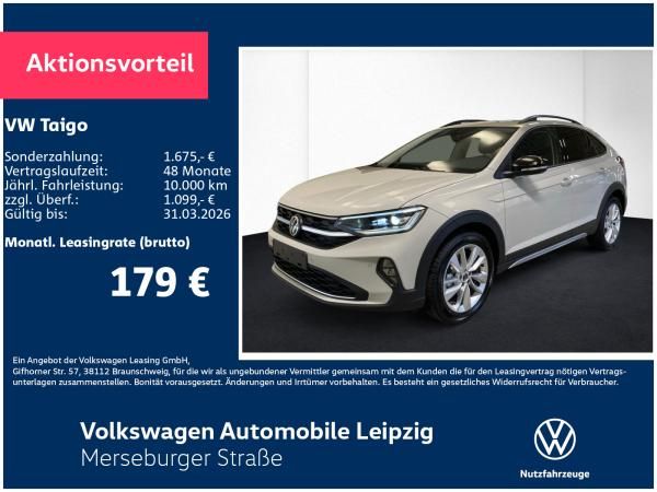Volkswagen Taigo ENERGY 1.5 TSI Preisvorteil 6034 € Leasing