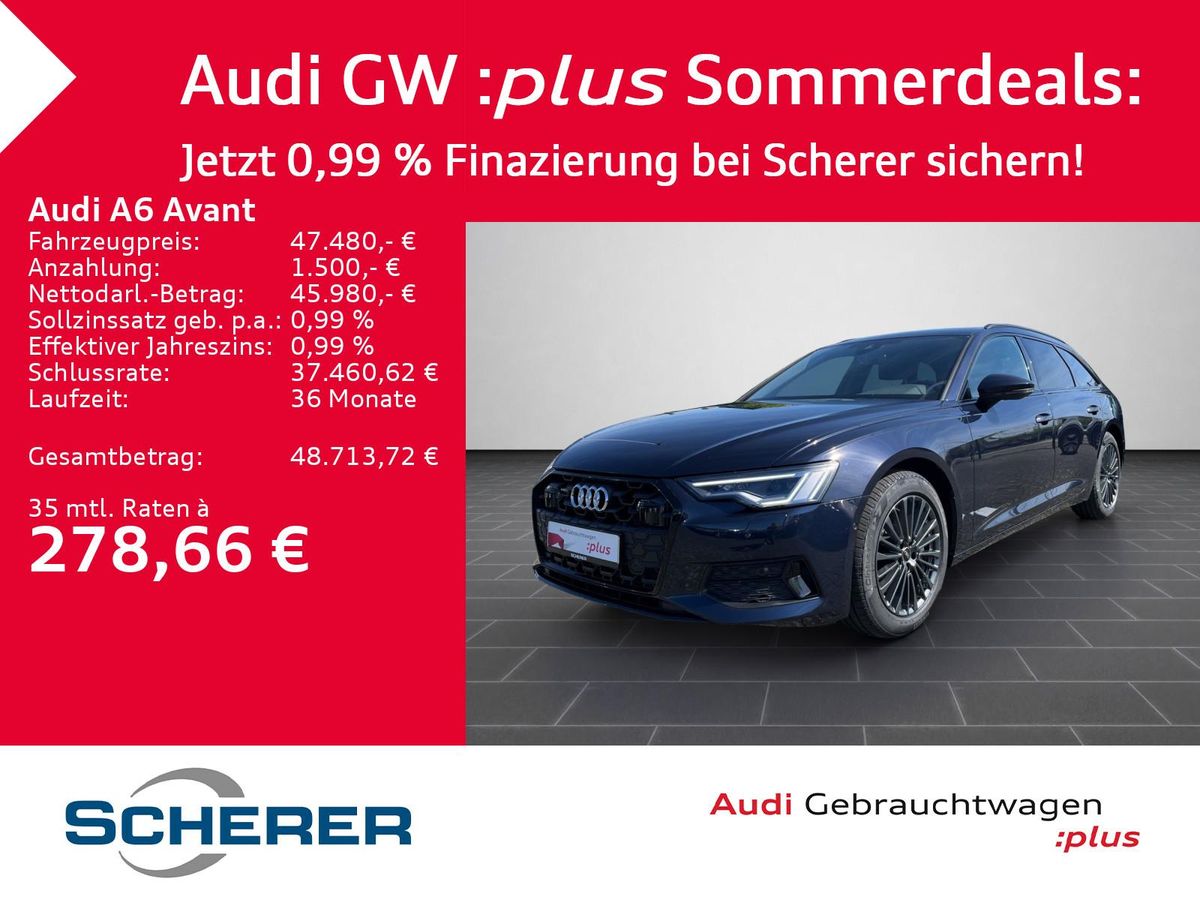 Audi A6 Avant 45 TDI PANO AHK RFK MATRIX TOUR SHZ Leasing