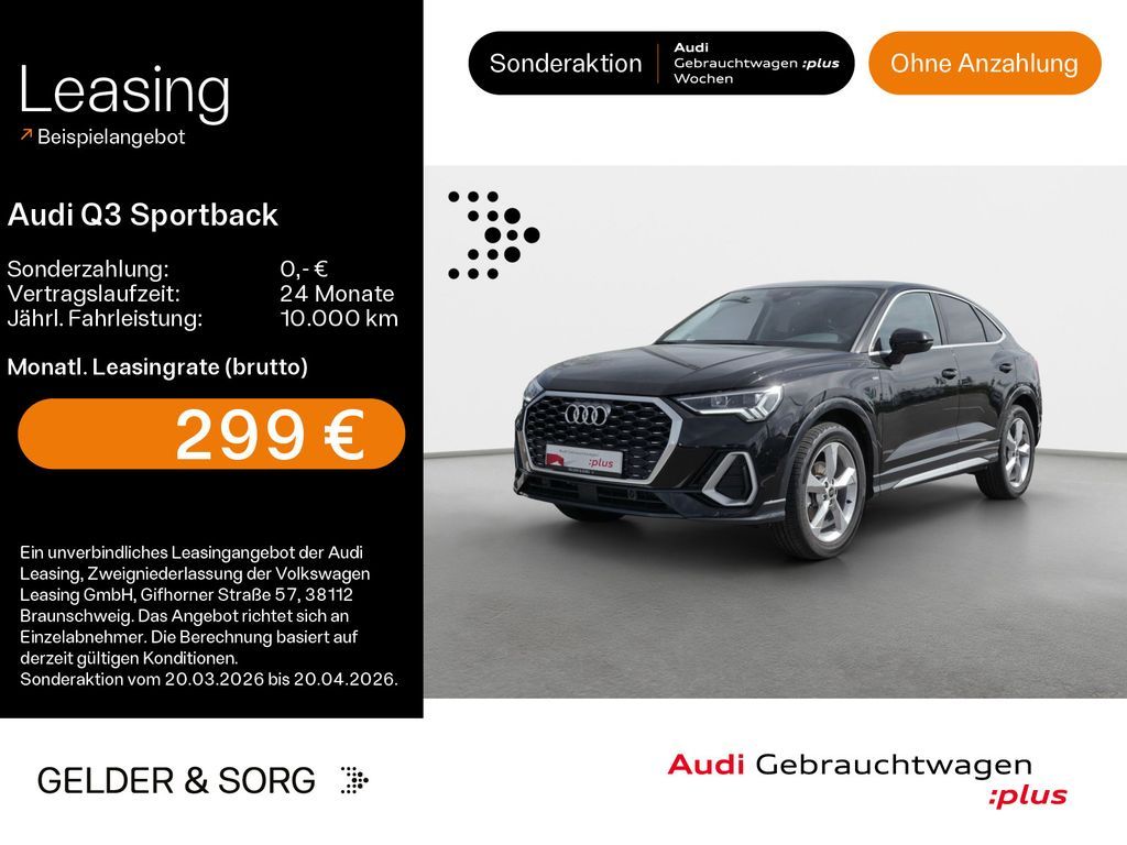 Audi Q3 Sportback 35 TFSI S line ACC*CarPlay*AHK*LED* Leasing