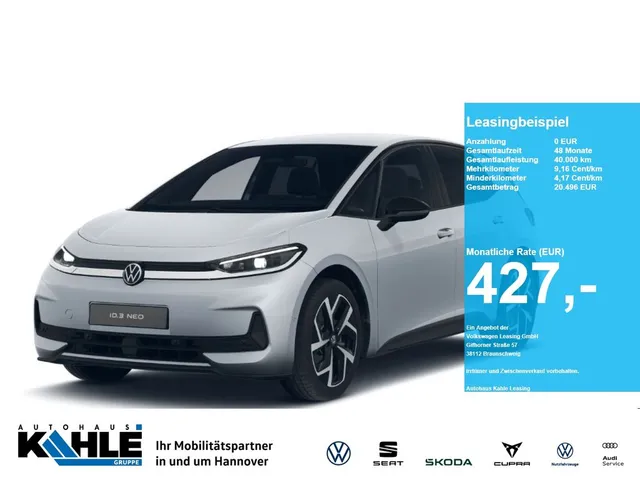 Volkswagen ID.3 Neo Life CarPlay CCS ACC AHK LED RFK Sitzh