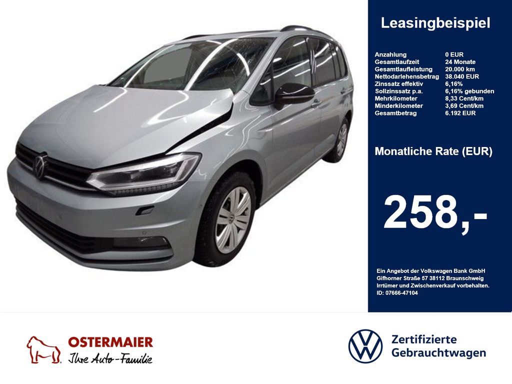 Volkswagen Touran HIGHLINE BLACK STYLE 2.0TDI 150PS DSG ACC Leasing