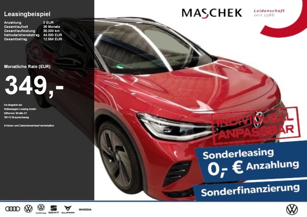 Volkswagen ID.4 GTX Pano AHK IQ.Light HUD Wärmepumpe Leasing