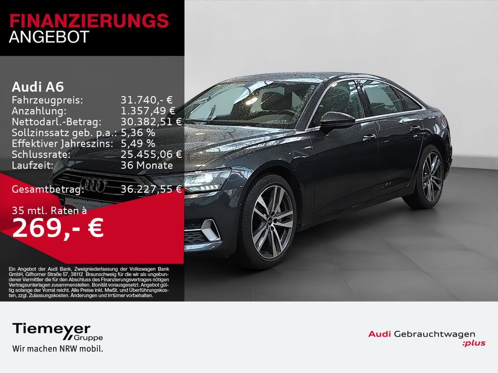 Audi A6 45 TFSI Q SPORT LEDER eSITZE AHK GARANTIE-28 Leasing