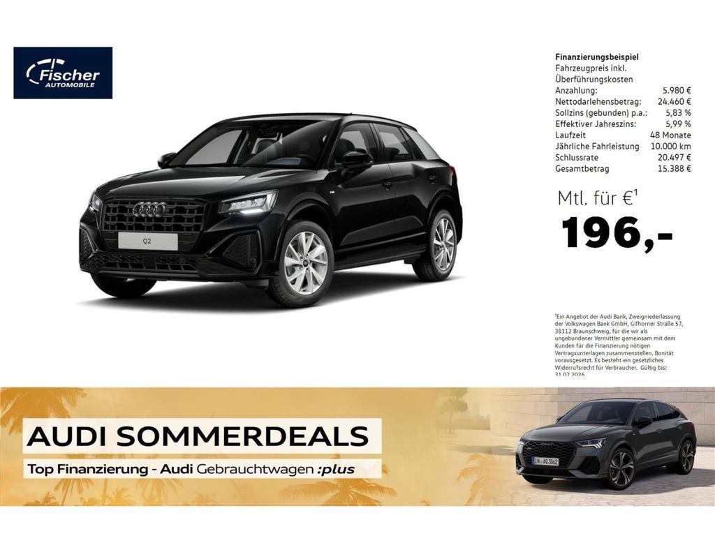 Audi Q2 35 TFSI S line S-Tronic Leder/NAV/RFK/SH Leasing