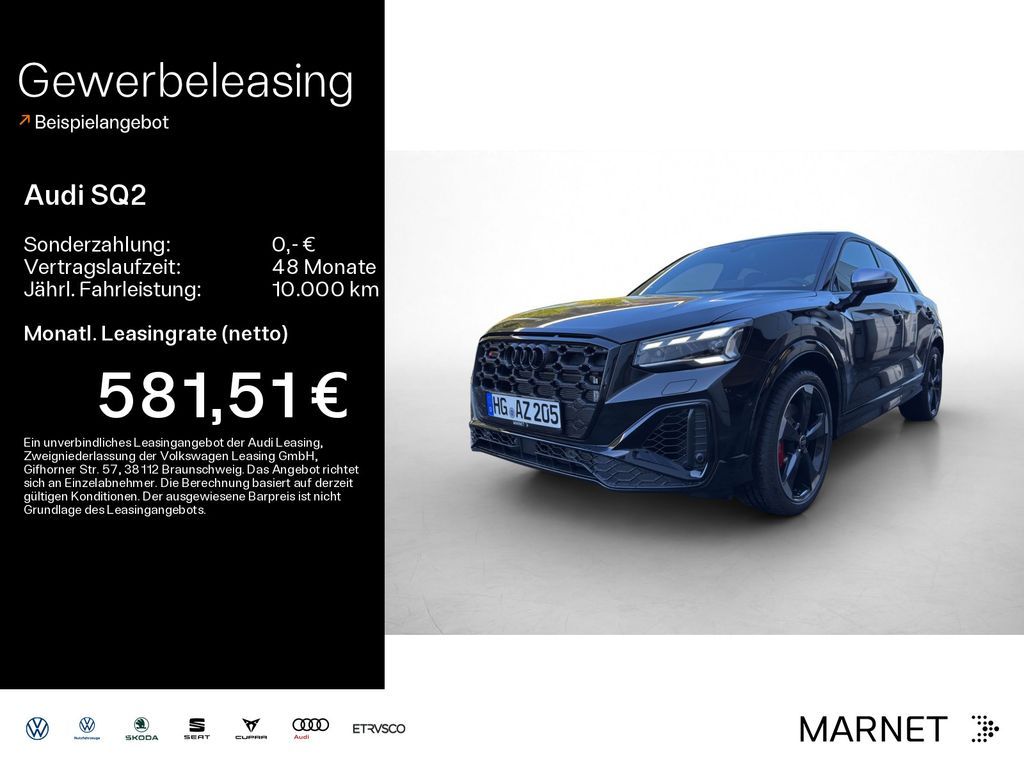 Audi SQ2 TFSI 221(300) kW(PS) S tronic AHK, 19 Zoll, Leasing