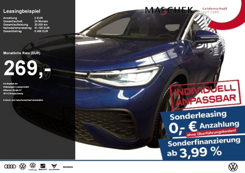 Volkswagen ID.5 IQ.Light WärmeP Sitzh Lenkh ACC W-Pumpe Leasing