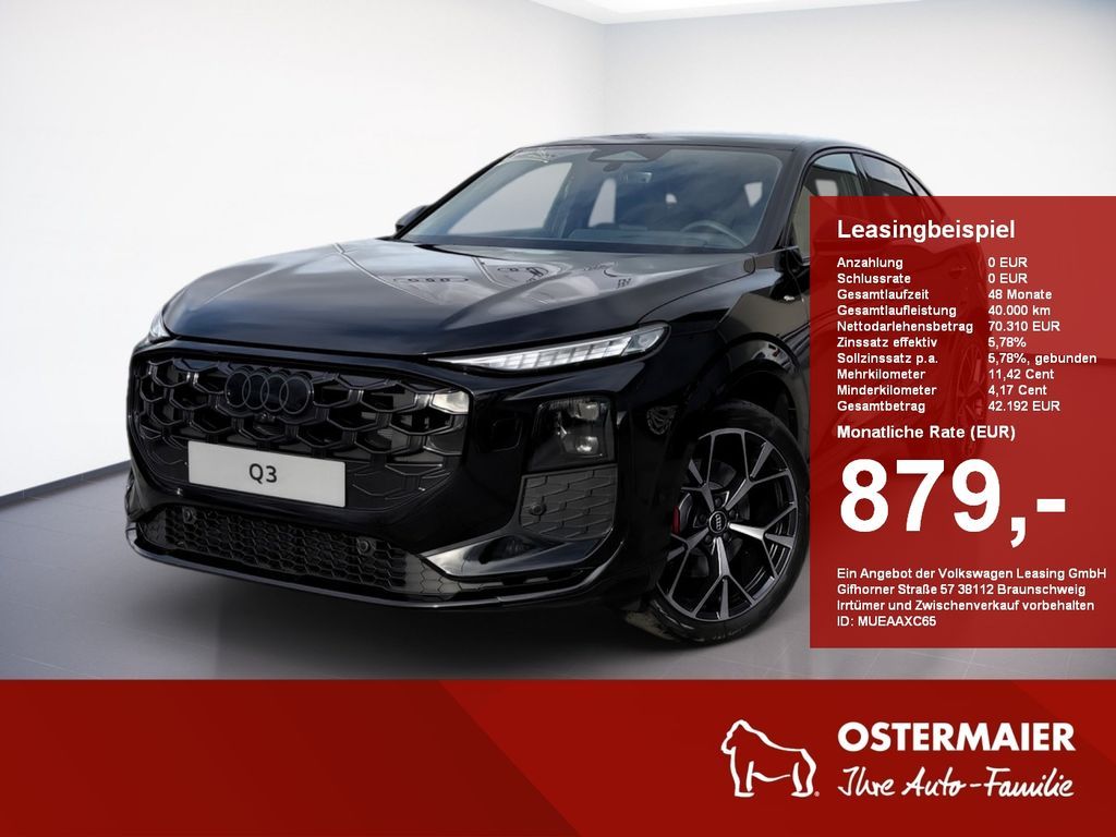 Audi Q3 NEU Sportback TFSI quattro 195 kW S tronic Leasing