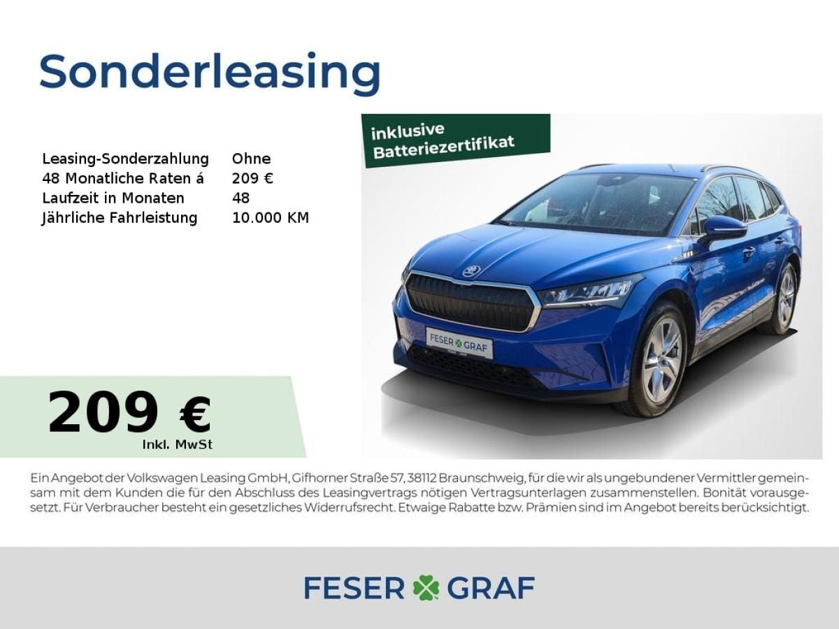 Skoda ENYAQ Enyaq iV 50 Loft Alu 19 GRA LED Navi PDC RüKa Leasing
