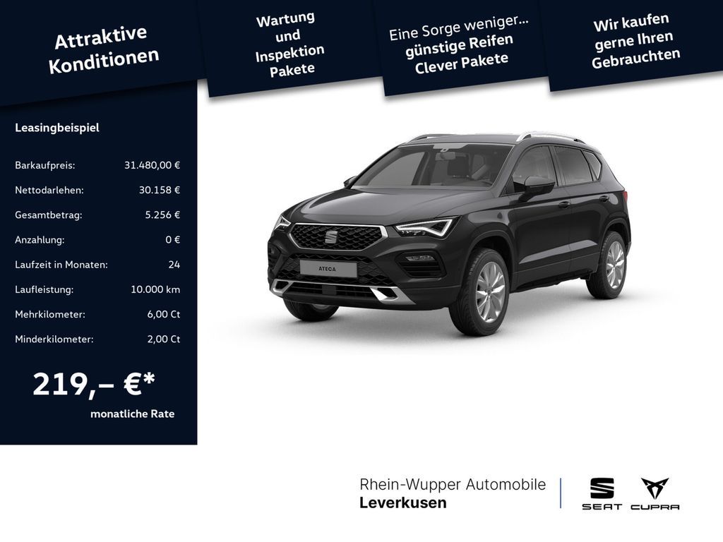 Seat Ateca Road Edition LED ACC SHZ AHK PDC KLIMA KAM Leasing